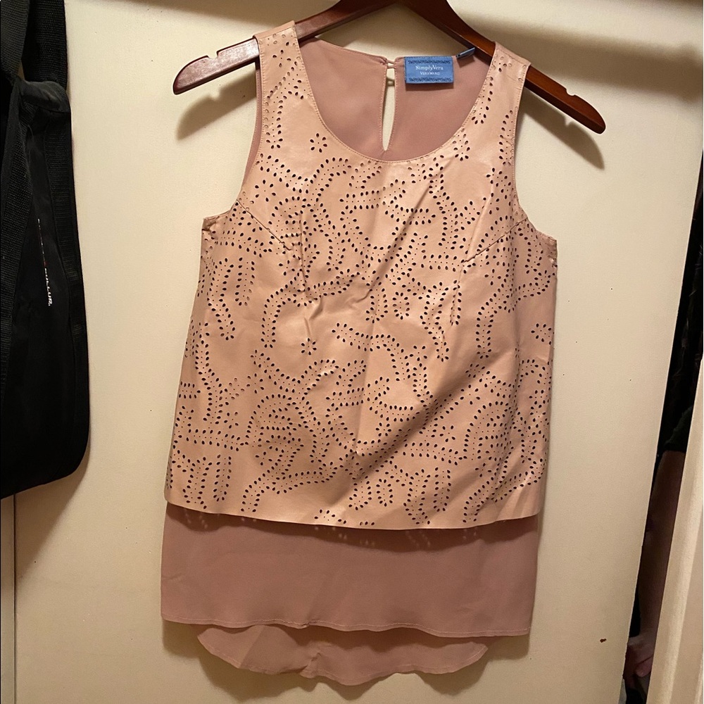 Leather tank top